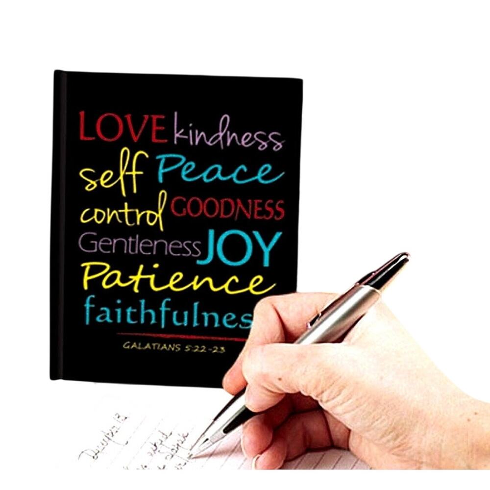 Hardcover Mini Journal Spiritual Christian Religious Fruit of the Spirit 4x6 in